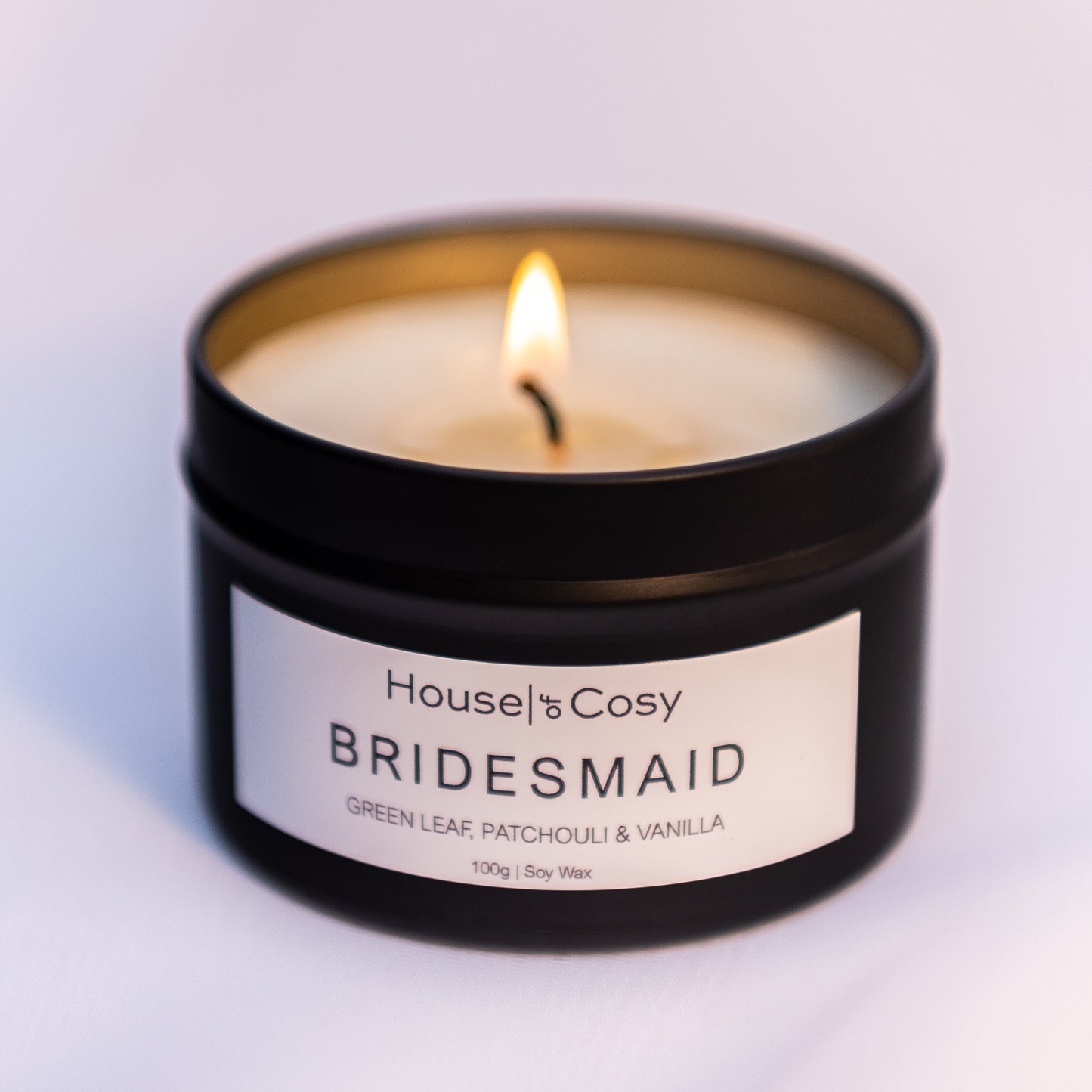 Bridesmaid Soy Wax Candle Tin