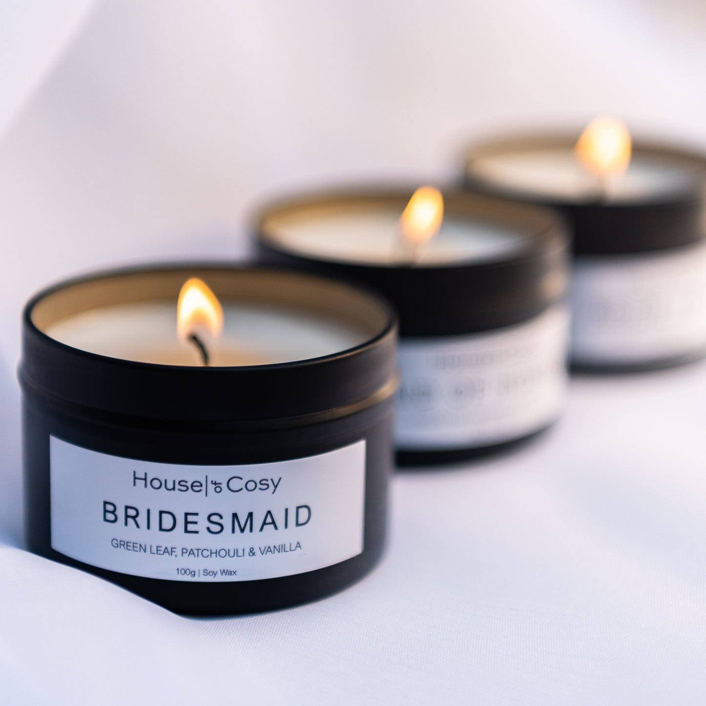 Bridesmaid Soy Wax Candle Tin