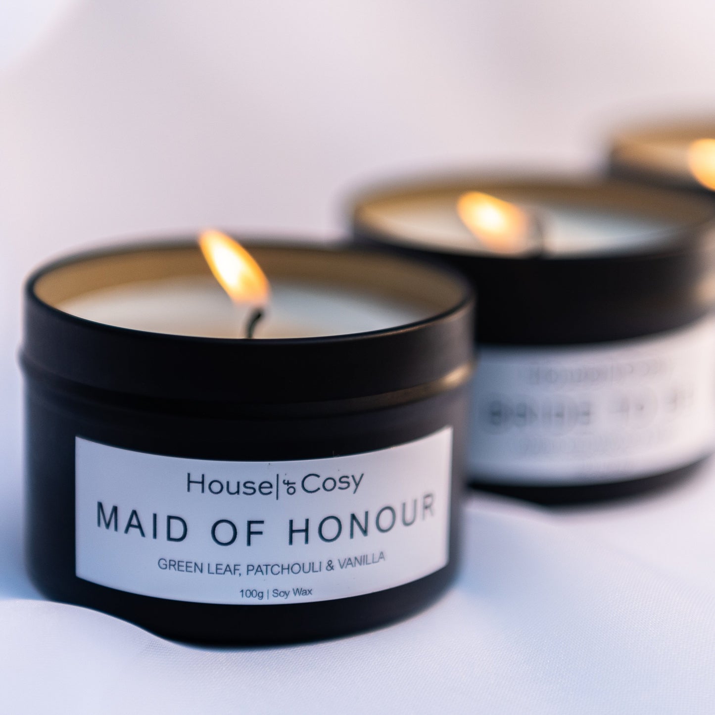 Maid of Honour Soy Wax Candle Tin
