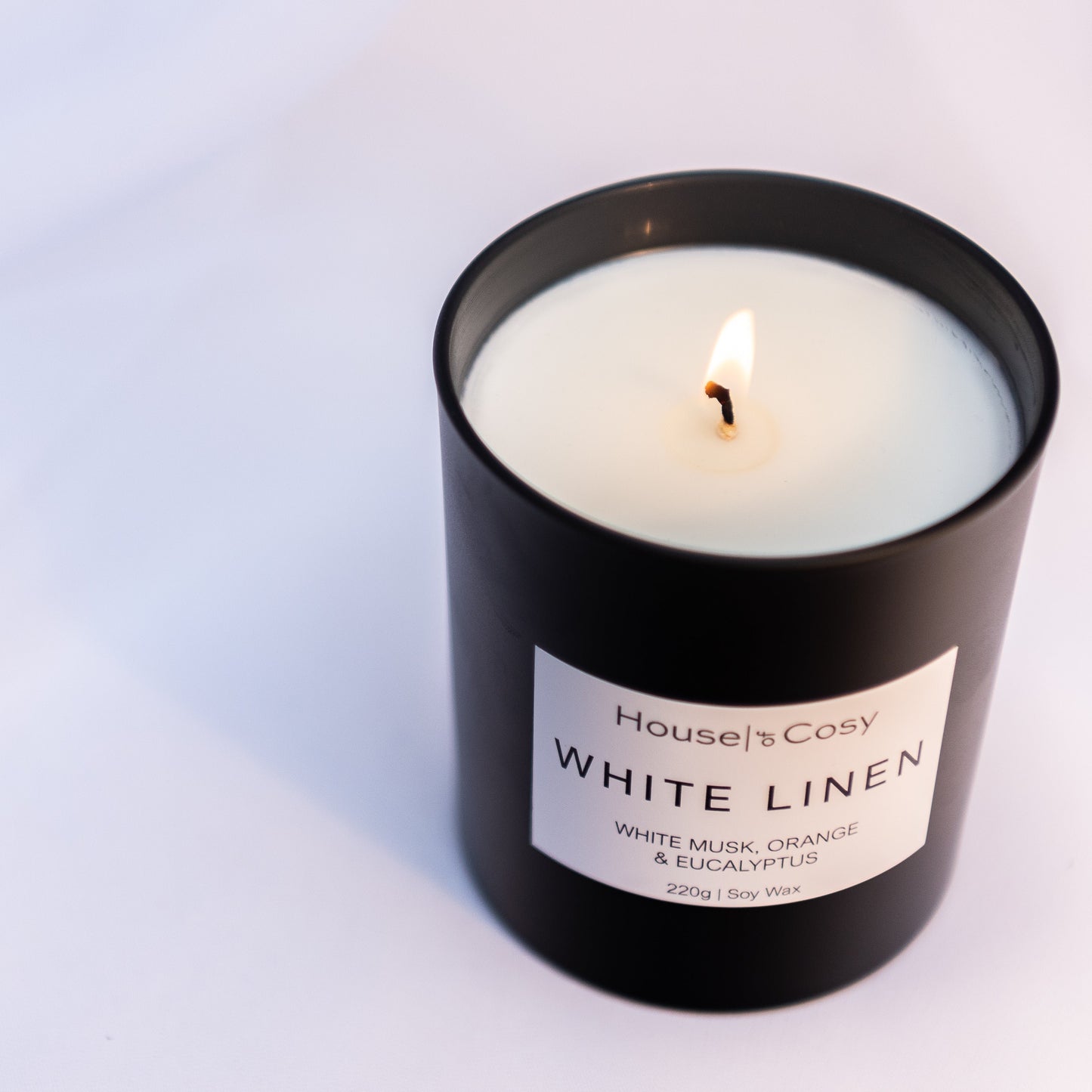 White Linen Soy Wax Candle