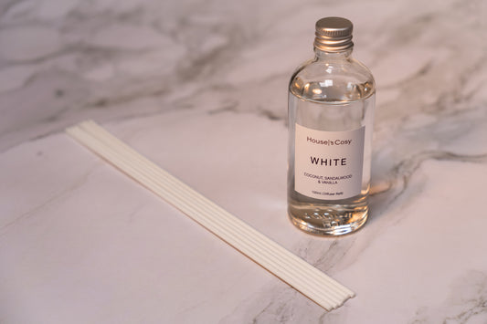 White reed diffuser refill