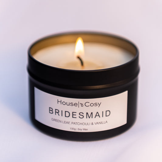 Bridesmaid Soy Wax Candle Tin